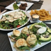 Gluten-free dinner spread from Fogo de Chao